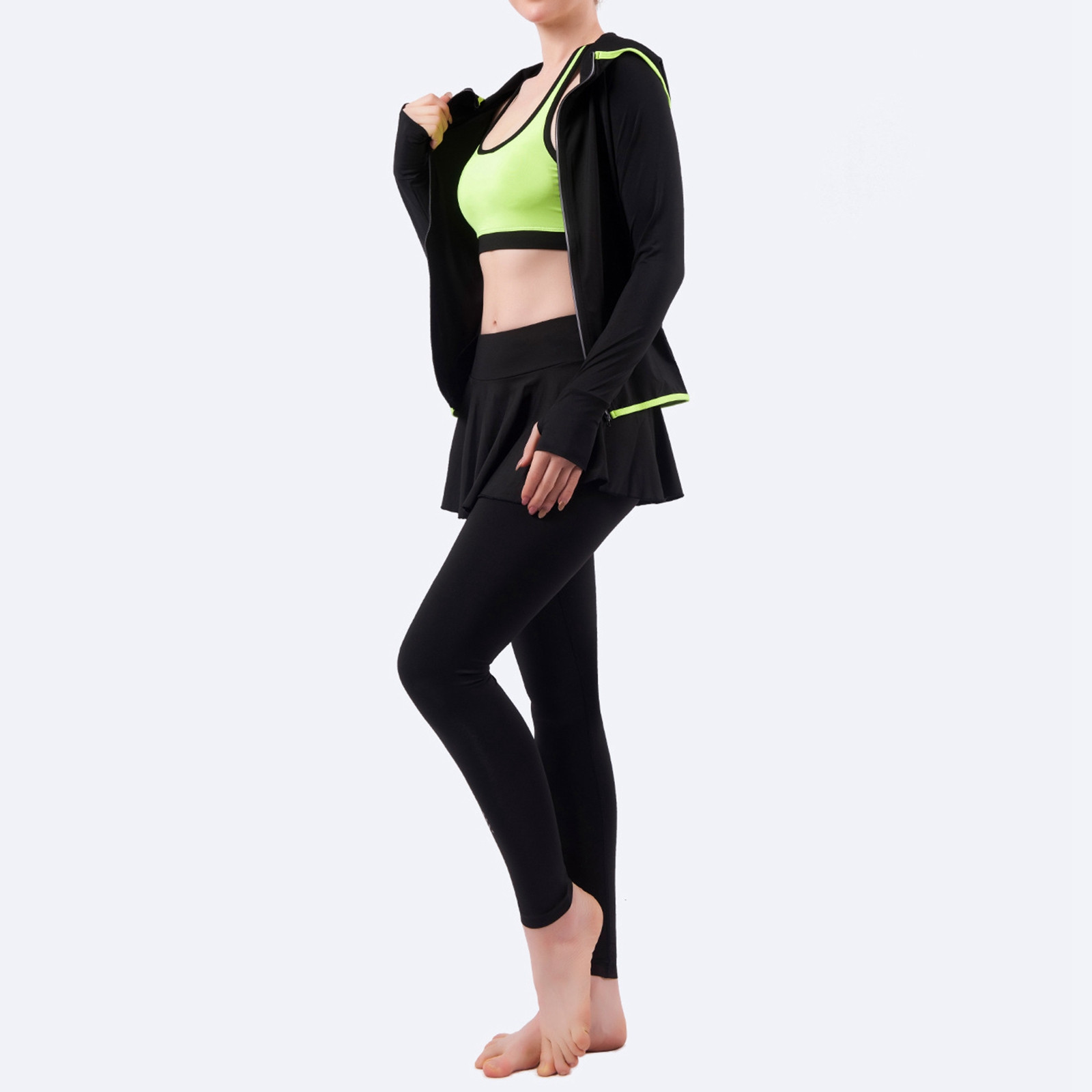 thumbnail image 3 of Pantalones de yoga de cintura alta con efecto lifting para mujer, leggings para correr, bailar y hacer fitness, 3 of 8